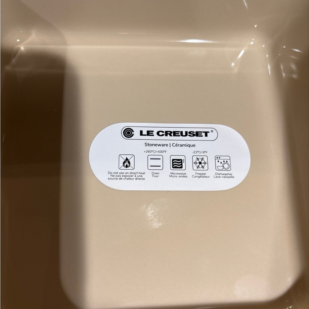 NWT Le Creuset Stoneware 14cm Square Dish, set of 2, Sky Blue - Picture 6 of 7